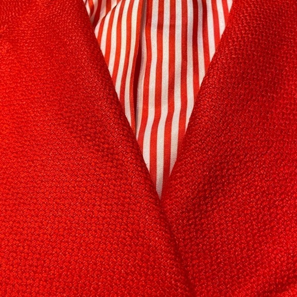 Nygard Collection Red Linen Blend Spring/Summer Red Jacket Size 6 NEW - Picture 5 of 6